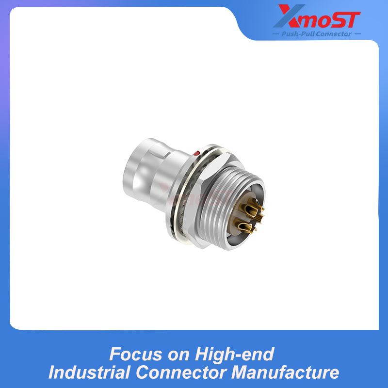 XM-LFAG B Series Straight Male Panel Receptacle without Locking Mechanism - Image 4