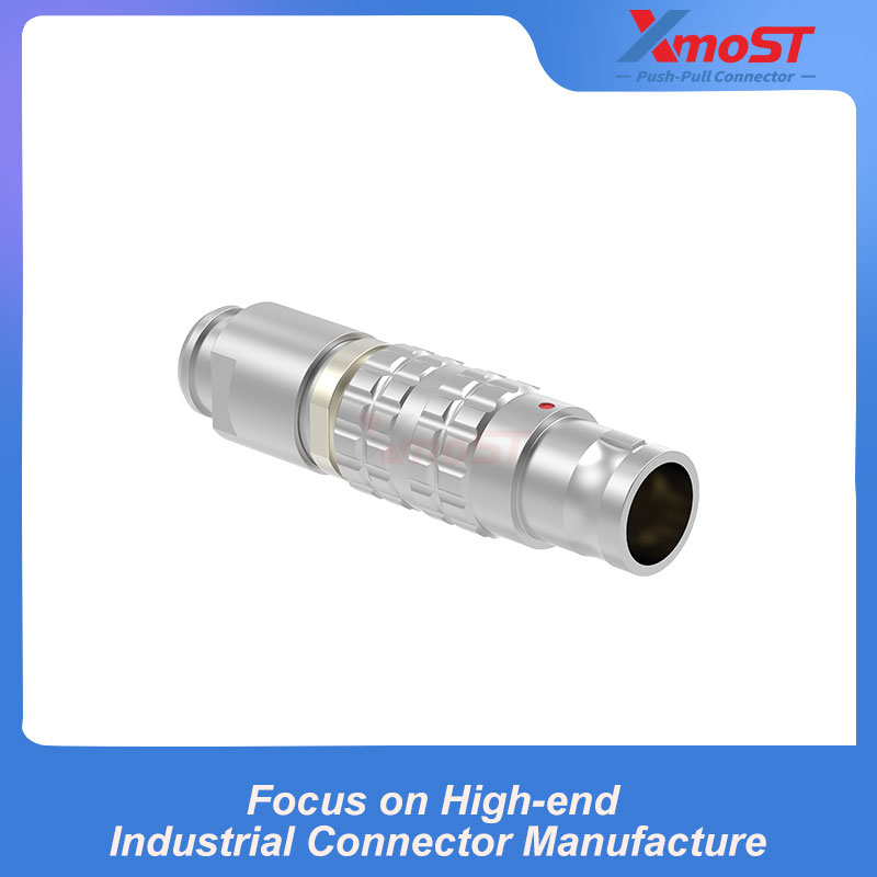 XM-LFFG Non-Latching Straight Plug with Cable Clamp and Strain-Relief Backshell - Image 2