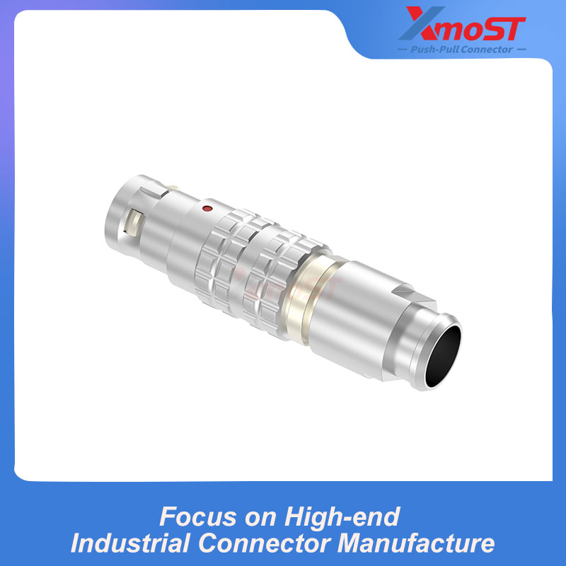 XM-LFGG B Series Straight Push-Pull Plug with Strain Relief - Image 2