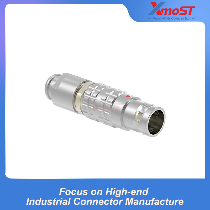 XM-LFGG B Series Straight Push-Pull Plug with Strain Relief - Image 4