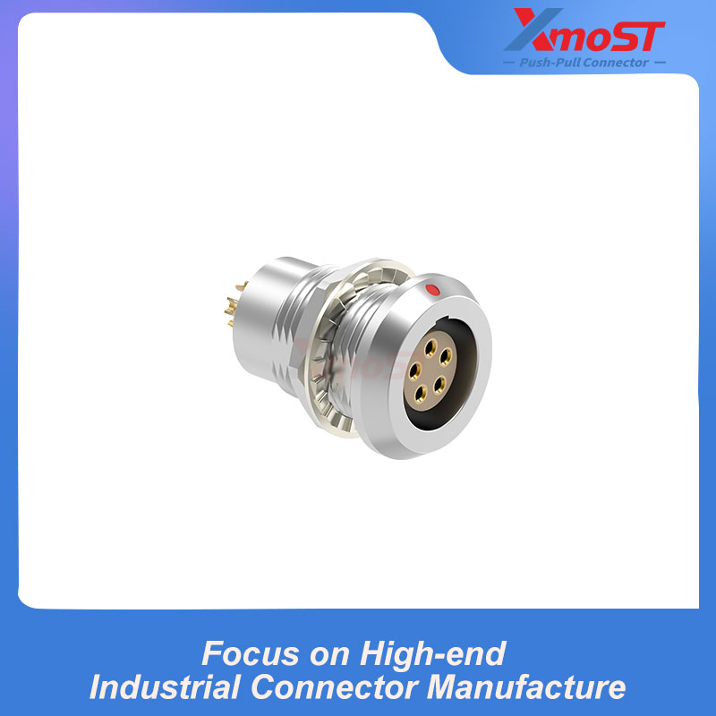 XM-LHGG B Series Nut-Mount Fixed Female Receptacle, Watertight or Vacuum Sealed - Image 2