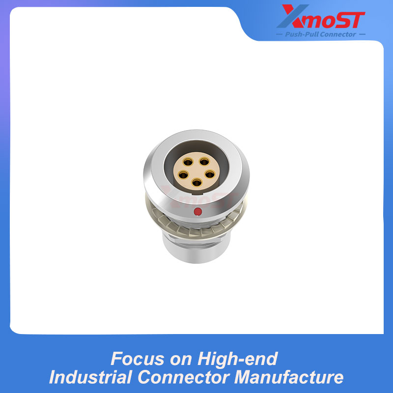 XM-LHGG B Series Nut-Mount Fixed Female Receptacle, Watertight or Vacuum Sealed - Image 3