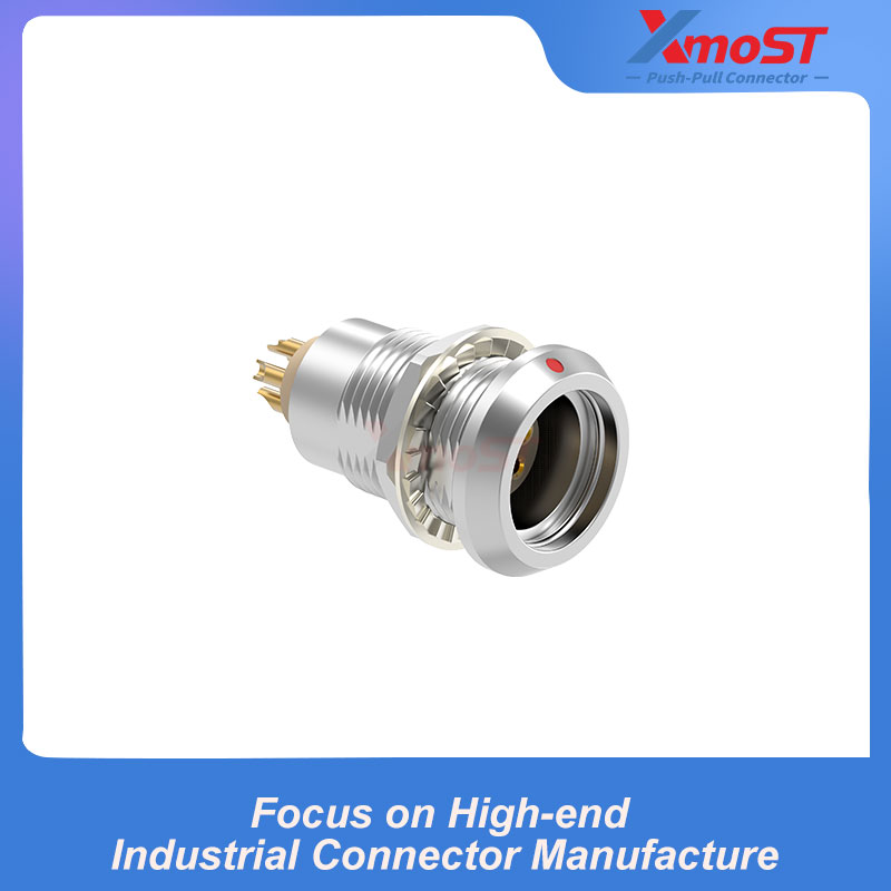 XM-LHHG B Series Nut-Mount Fixed Female Receptacle, Watertight or Vacuum Sealed - Image 2