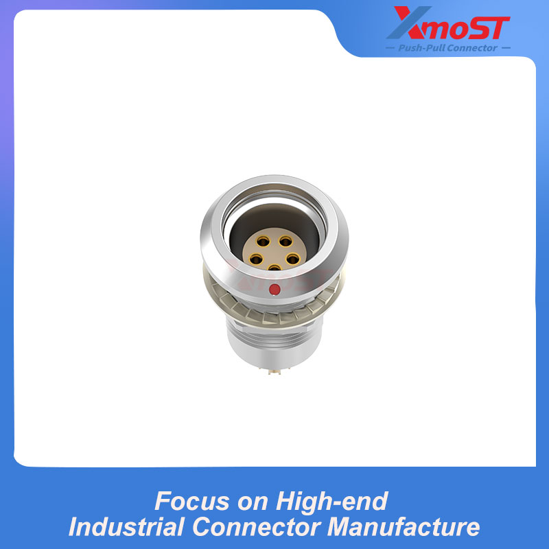 XM-LHHG B Series Nut-Mount Fixed Female Receptacle, Watertight or Vacuum Sealed - Image 3