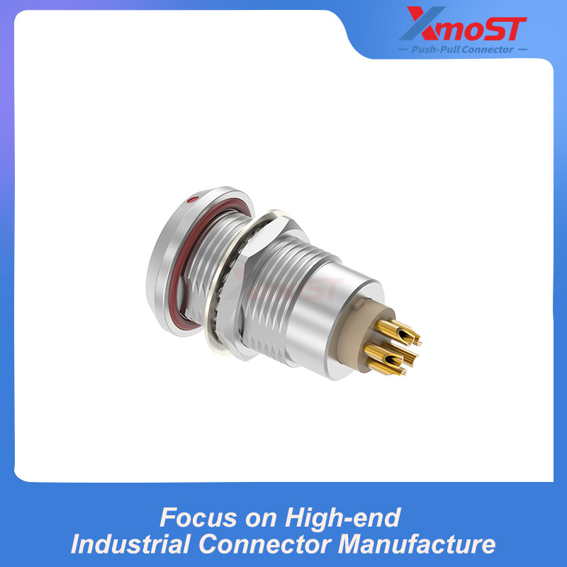 XM-LHHG B Series Nut-Mount Fixed Female Receptacle, Watertight or Vacuum Sealed - Image 4