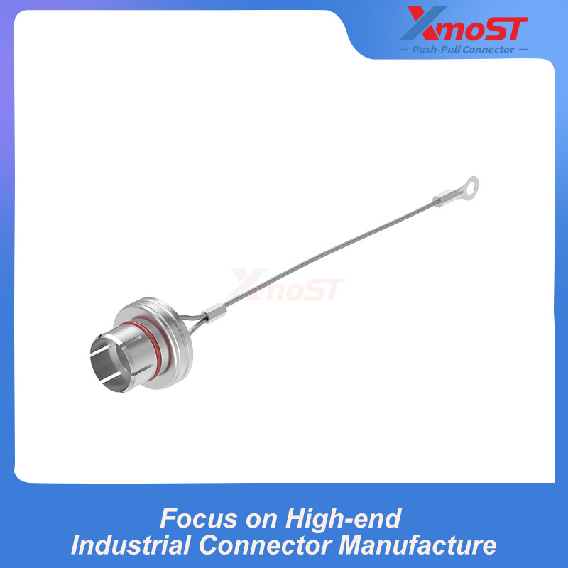 B Series Push-Pull Self-Locking Circular Connector Dust Cap – Protective Cover for Receptacle