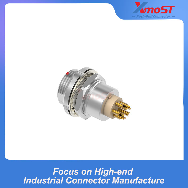 XM-LECG B Series Twin-Nut-Mount Fixed Female Receptacle - Image 4
