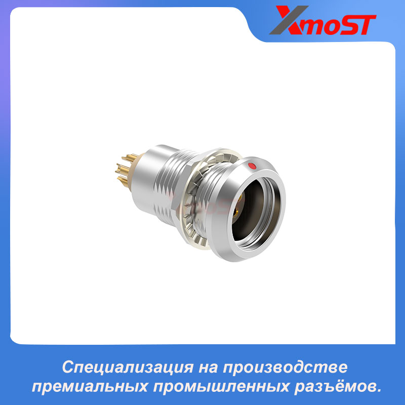 XM-LHHG-стационарная розетка серии B с креплением гайкой, в водонепроницаемом — изображение 2