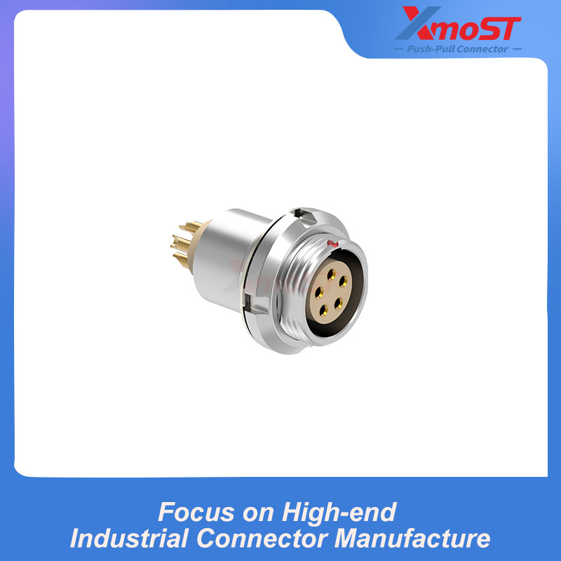 XM-LEEG B Series Rear Panel Nut-Mount Fixed Female Receptacle - Image 2