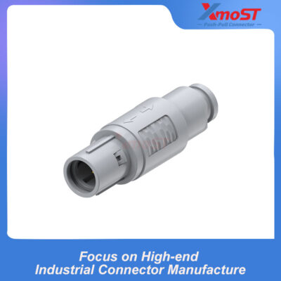 XM-LCAB 2P Series Standard Straight Plug with Cable Clamp, Jacketed