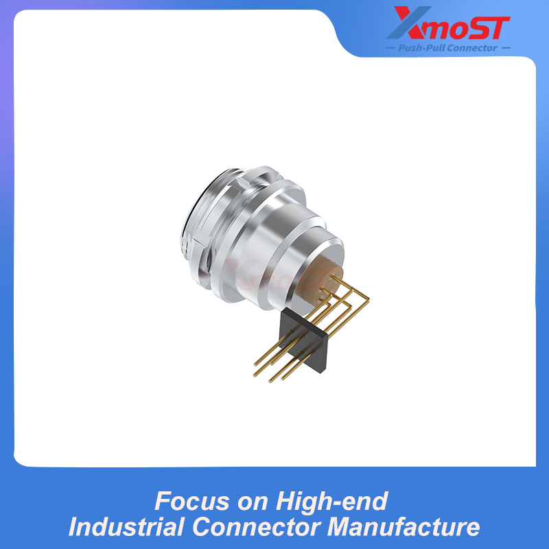 XM-LEEG 2K 90° Right Angle PCB Fixed Receptacle - Image 4