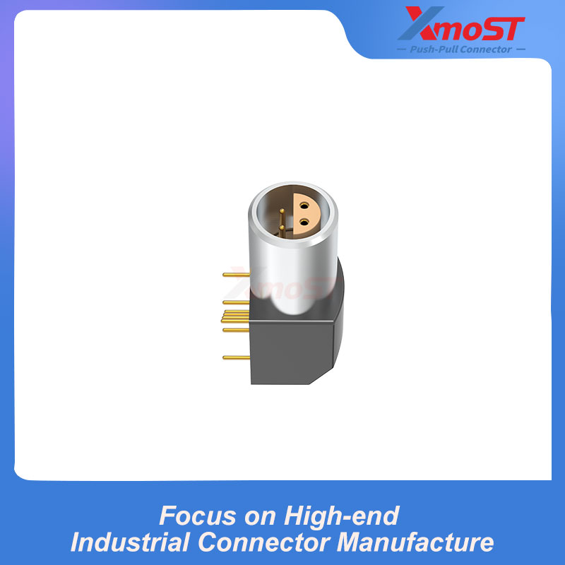 XM-LEPL S Series Right Angle PCB Receptacle, Half-Moon Interface - Image 4