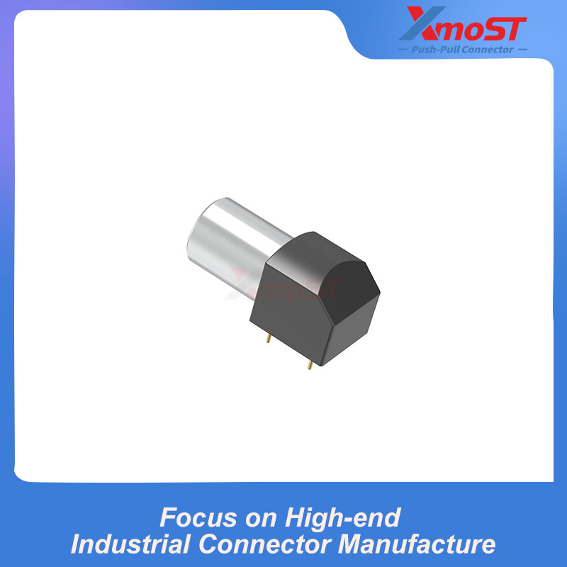 XM-LEPL S Series Right Angle PCB Receptacle, Half-Moon Interface - Image 3
