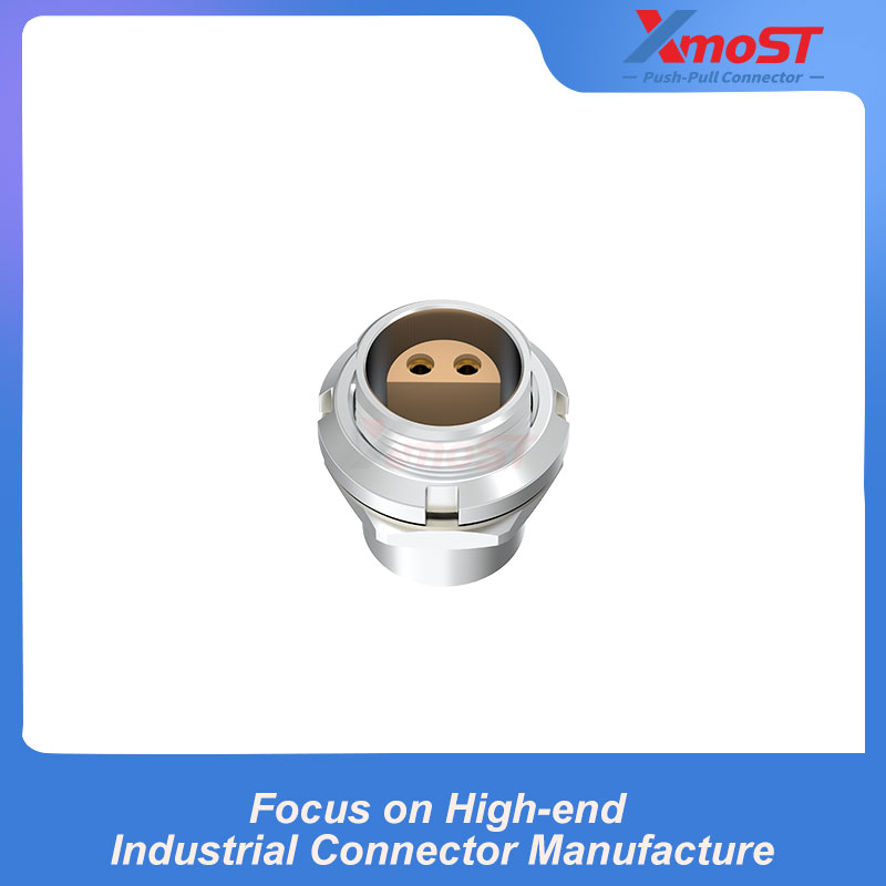 XM-LERD S Series Fixed Female Receptacle, Twin Nut Mount - Image 3