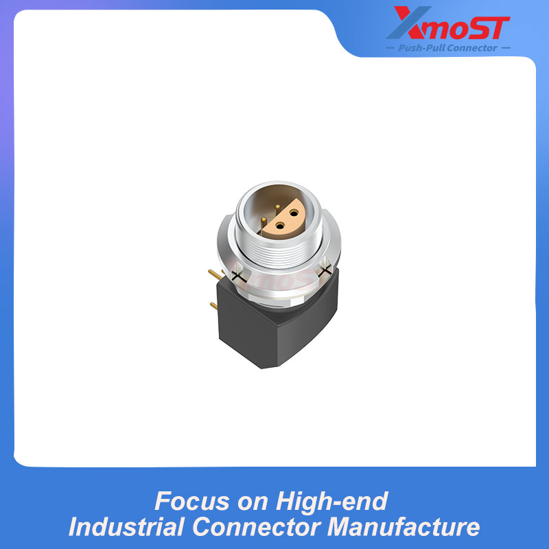 XM-LEXP S Series Right Angle PCB Receptacle, Twin Nut Mount - Image 3