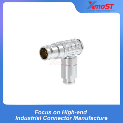 XM-LFHG 90° Right-Angle Male Push-Pull Connector
