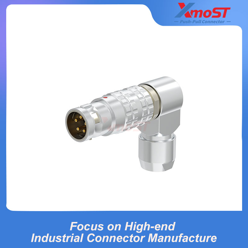 XM-LFSG Adjustable 90° Right-Angle Male Push-Pull Connector