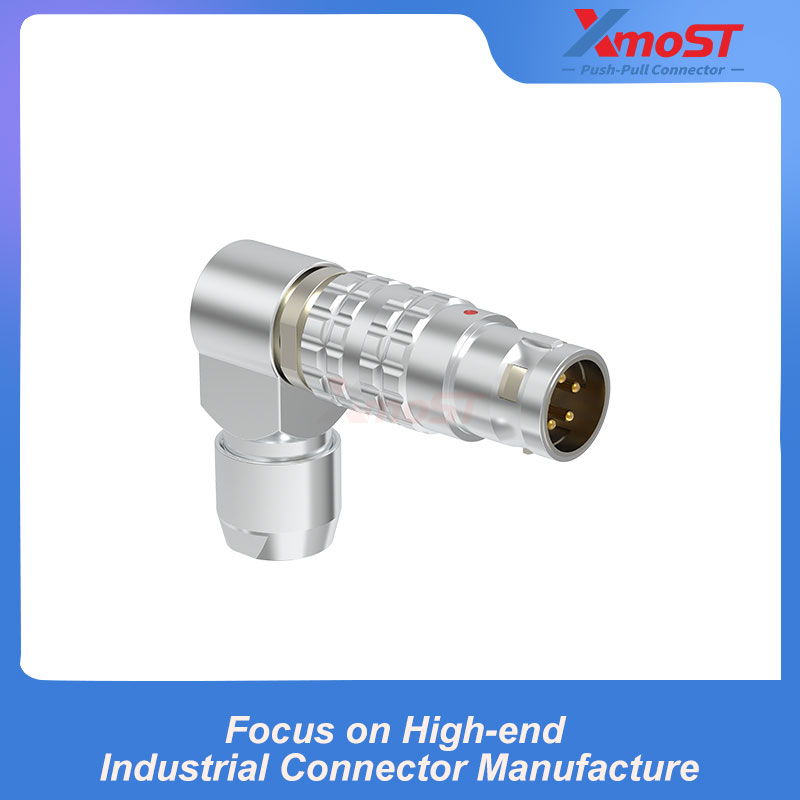XM-LFSG Adjustable 90° Right-Angle Male Push-Pull Connector - Image 2