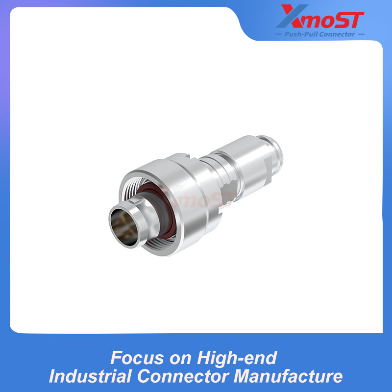 XM-LFVG Straight Plug with Cable Clamp & Jacketed Rear Cover
