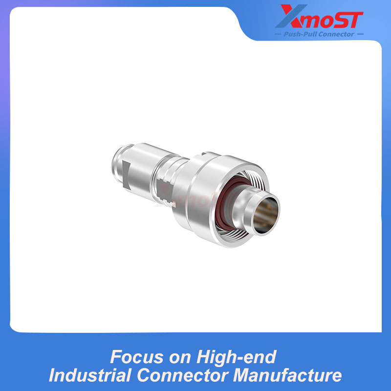 XM-LFVG Straight Plug with Cable Clamp & Jacketed Rear Cover - Image 2
