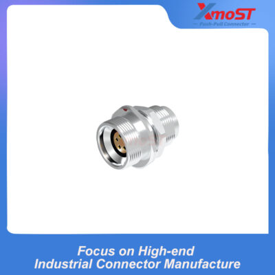 XM-LHRG Fixed Receptacle, Nut Mount, Hex Nut, Vacuum Sealed