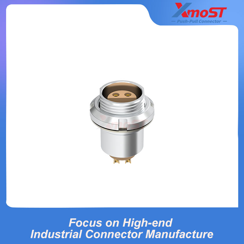 XM-LEEP S Series Fixed Female Receptacle, External Chassis Mount - Image 3