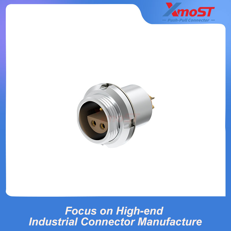 XM-LEEP S Series Fixed Female Receptacle, External Chassis Mount