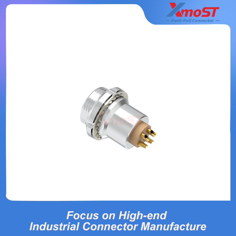 XM-LEEP S Series Fixed Female Receptacle, External Chassis Mount - Image 4