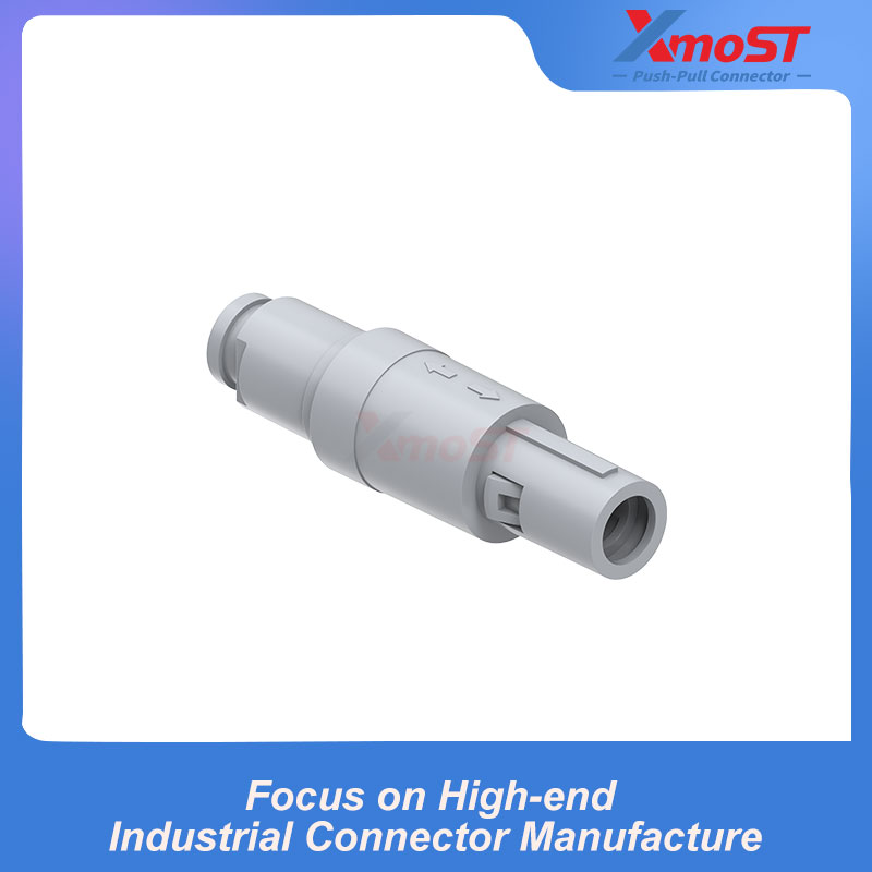 XM-LPAG 1P Series Standard Straight Plug with Cable Clamp, Jacketed - Image 2