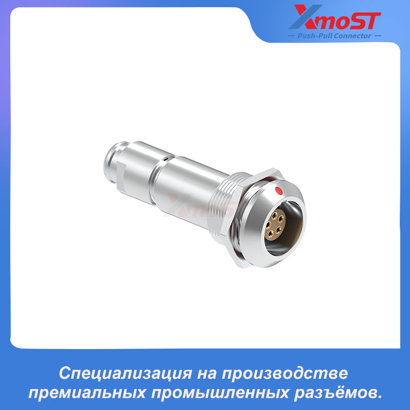 XM-LPKG — фиксированная розетка с установочным ключом и кабельным зажимом | Разъём Push-Pull серии K — изображение 2
