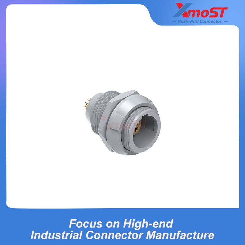 XM-LPKG 1P Fixed Receptacle, Internal & External Nut Mount - Image 3