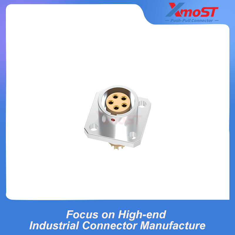 XM-LZDG Square-Flange Screw-Mount Female Receptacle - Image 3