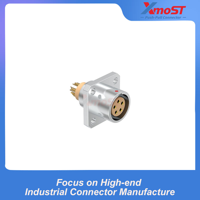XM-LZDG Square-Flange Screw-Mount Female Receptacle - Image 2