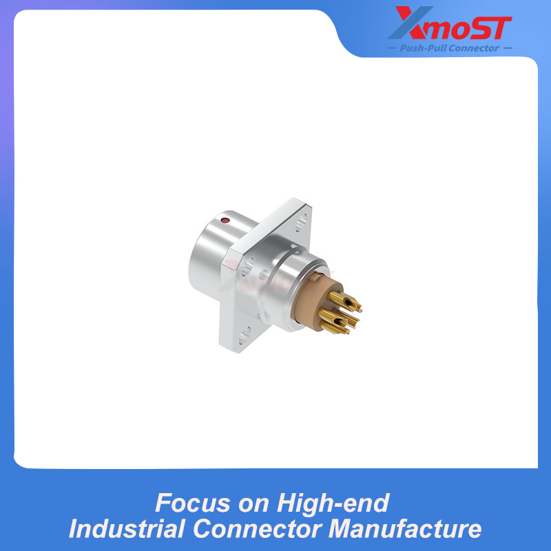 XM-LZDG Square-Flange Screw-Mount Female Receptacle - Image 4