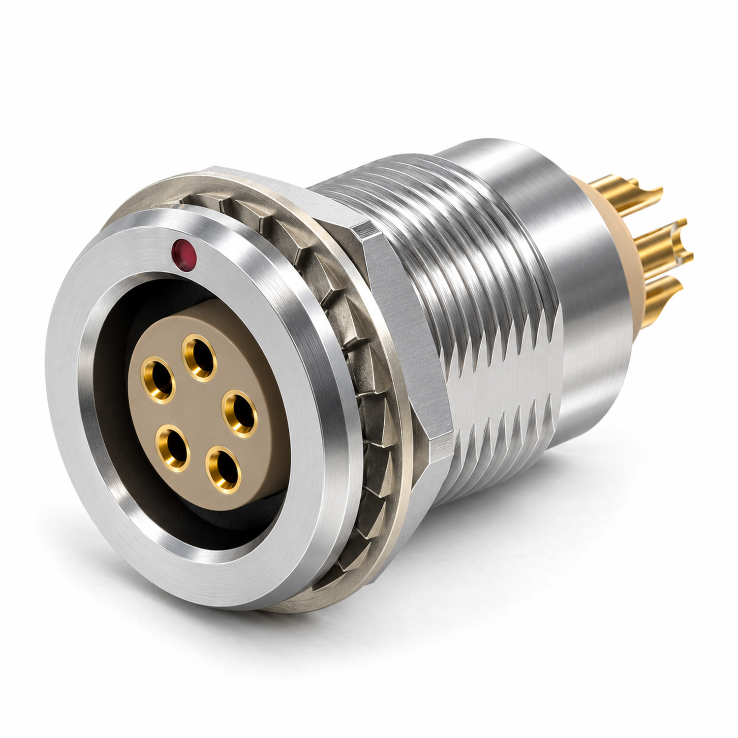 XM-LEGG B Series Nut-Mount Fixed Female Receptacle