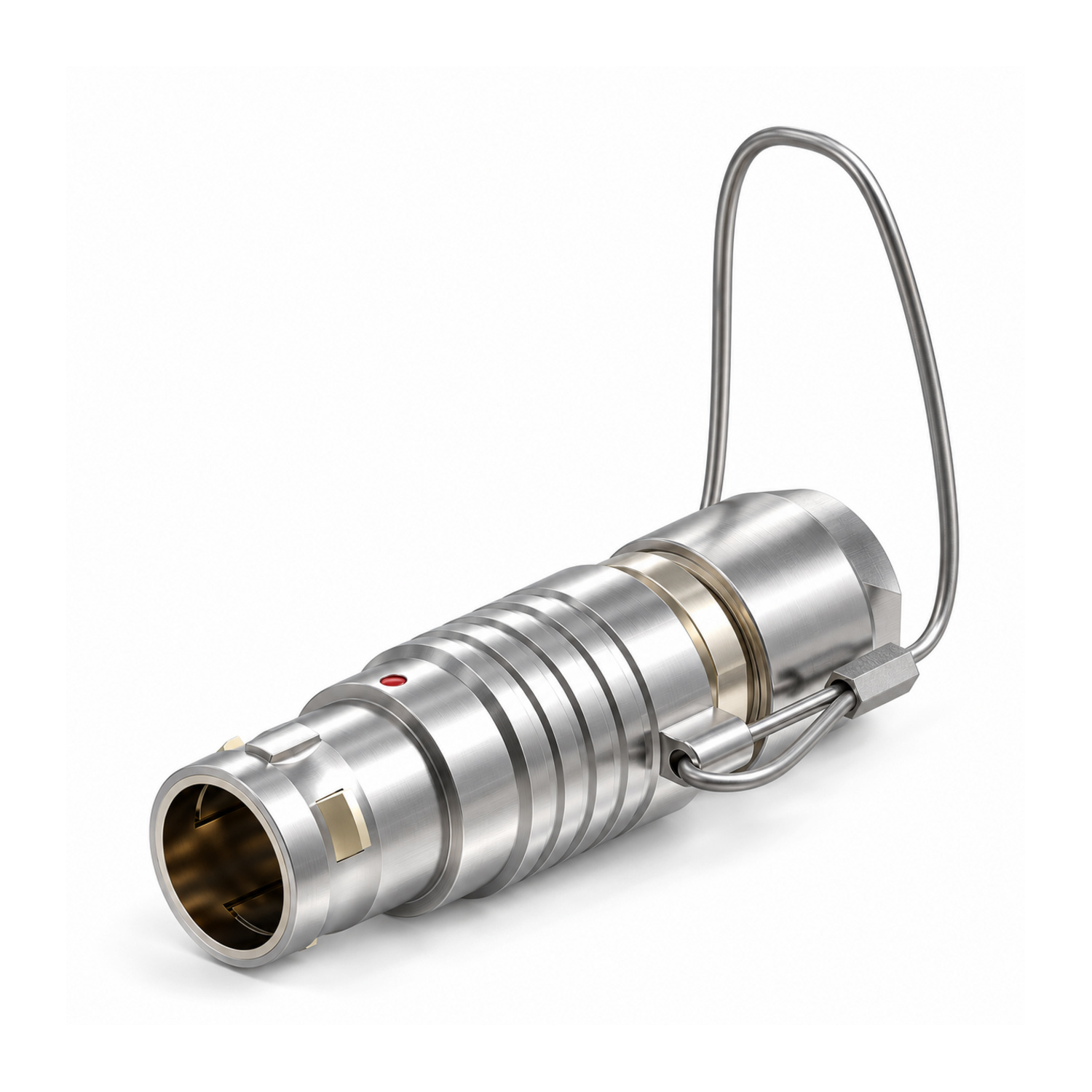 XM-LFNG Straight Push-Pull Plug with Strain-Relief Backshell and Unlocking Pull Cord - Image 2
