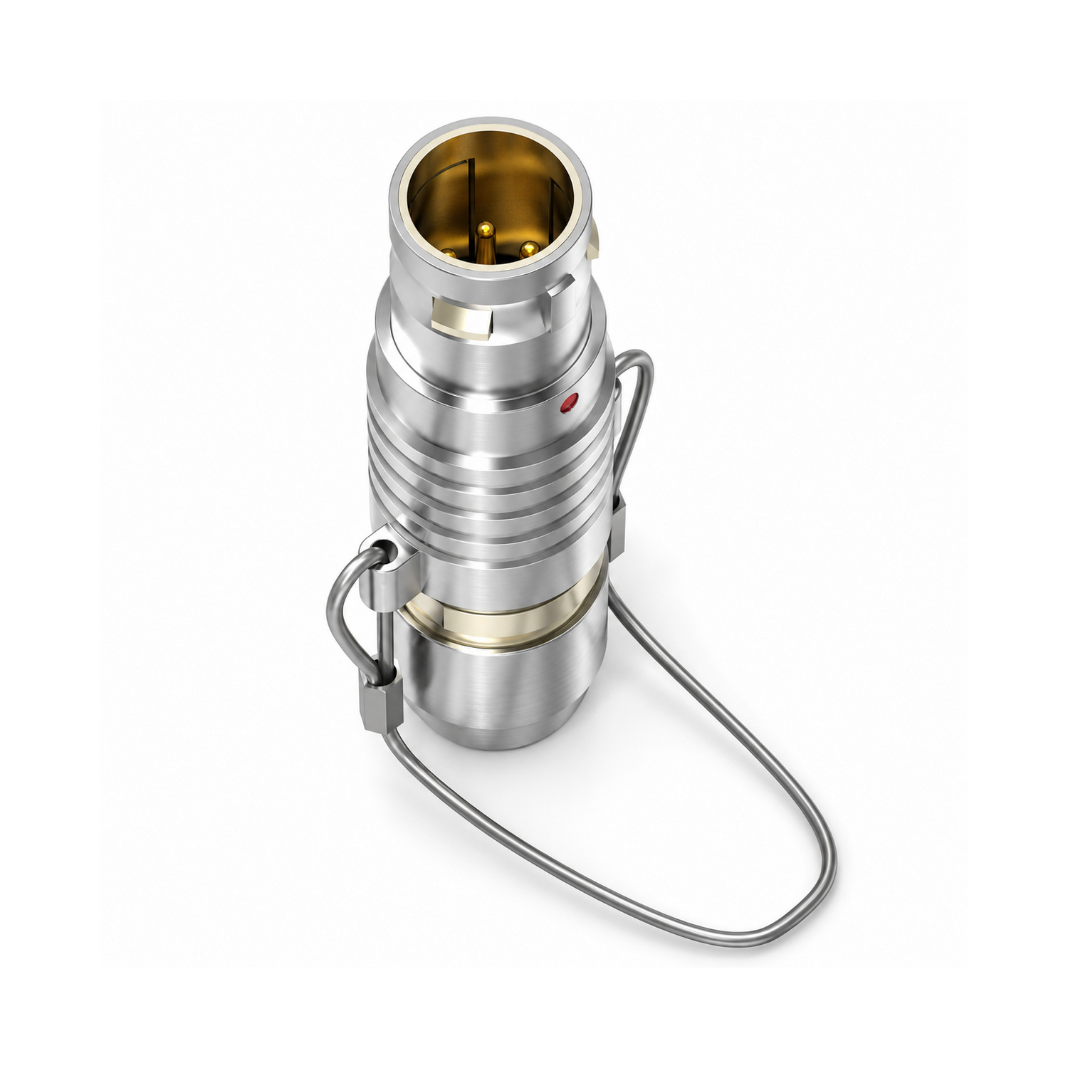 XM-LFNG Straight Push-Pull Plug with Strain-Relief Backshell and Unlocking Pull Cord