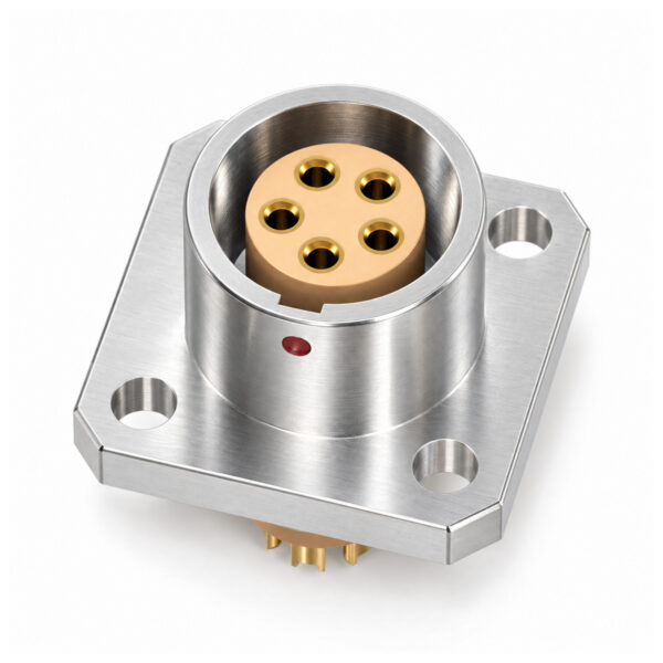 XM-LZDG Square-Flange Screw-Mount Female Receptacle