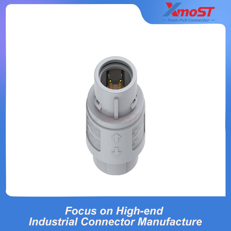 XM-LCAB 2P Series Standard Straight Plug with Cable Clamp - Image 3