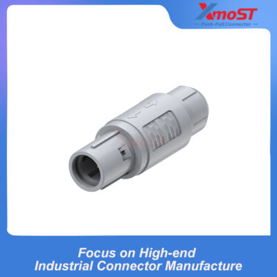 XM-LCAB 2P Series Standard Straight Plug with Cable Clamp