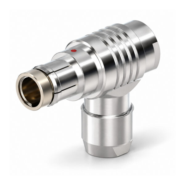 XM-OW31 F Series Push-Pull Connector, 90° Angled Plug with Cable Clamp