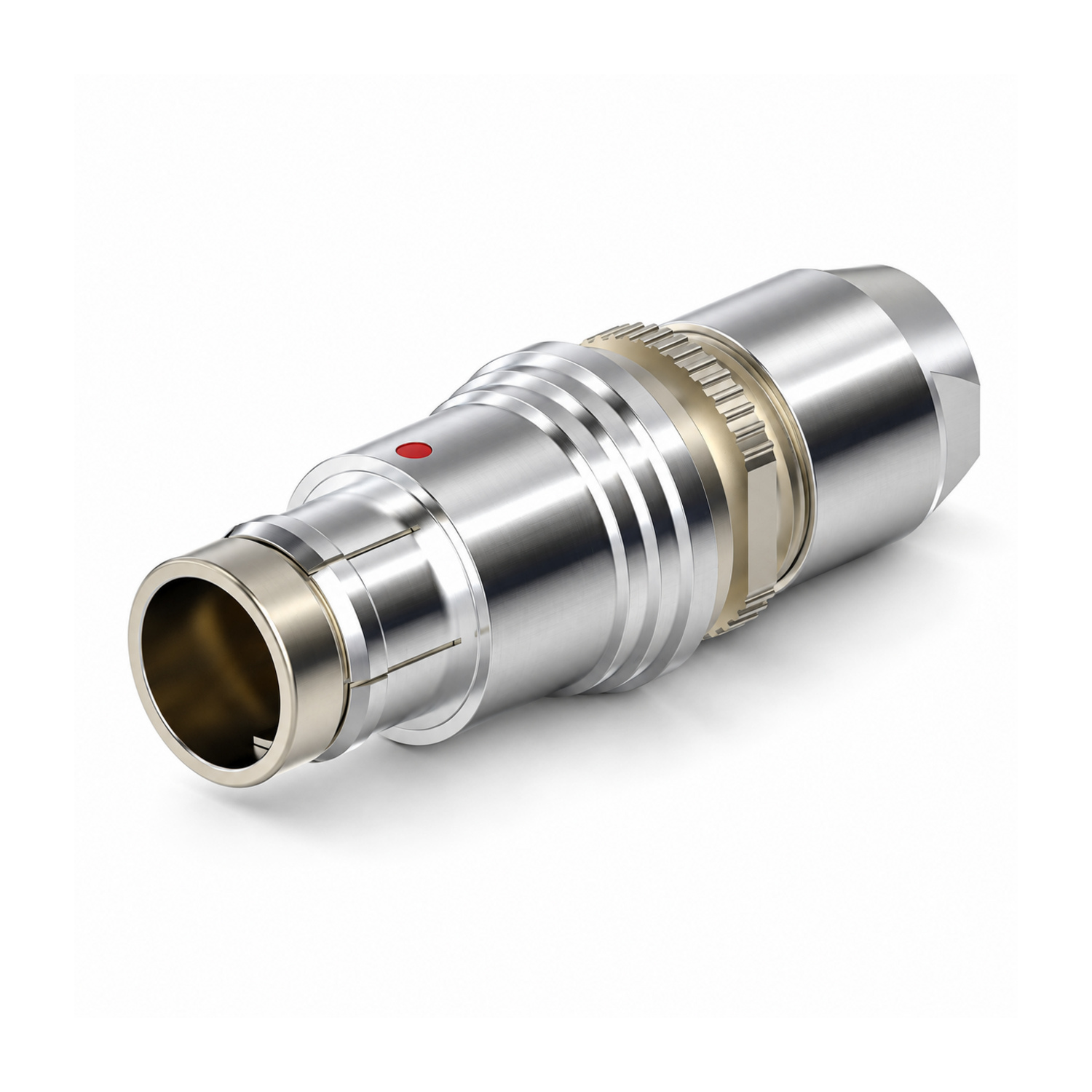 XM-OAS1 F Series Push-Pull Connector, Short Straight Plug with Cable Clamp