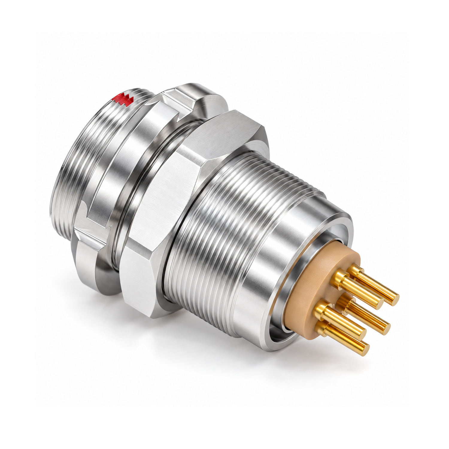 XM-OG51 F Series Fixed Push-Pull Connector, Dual Nut Mount PCB - Image 4