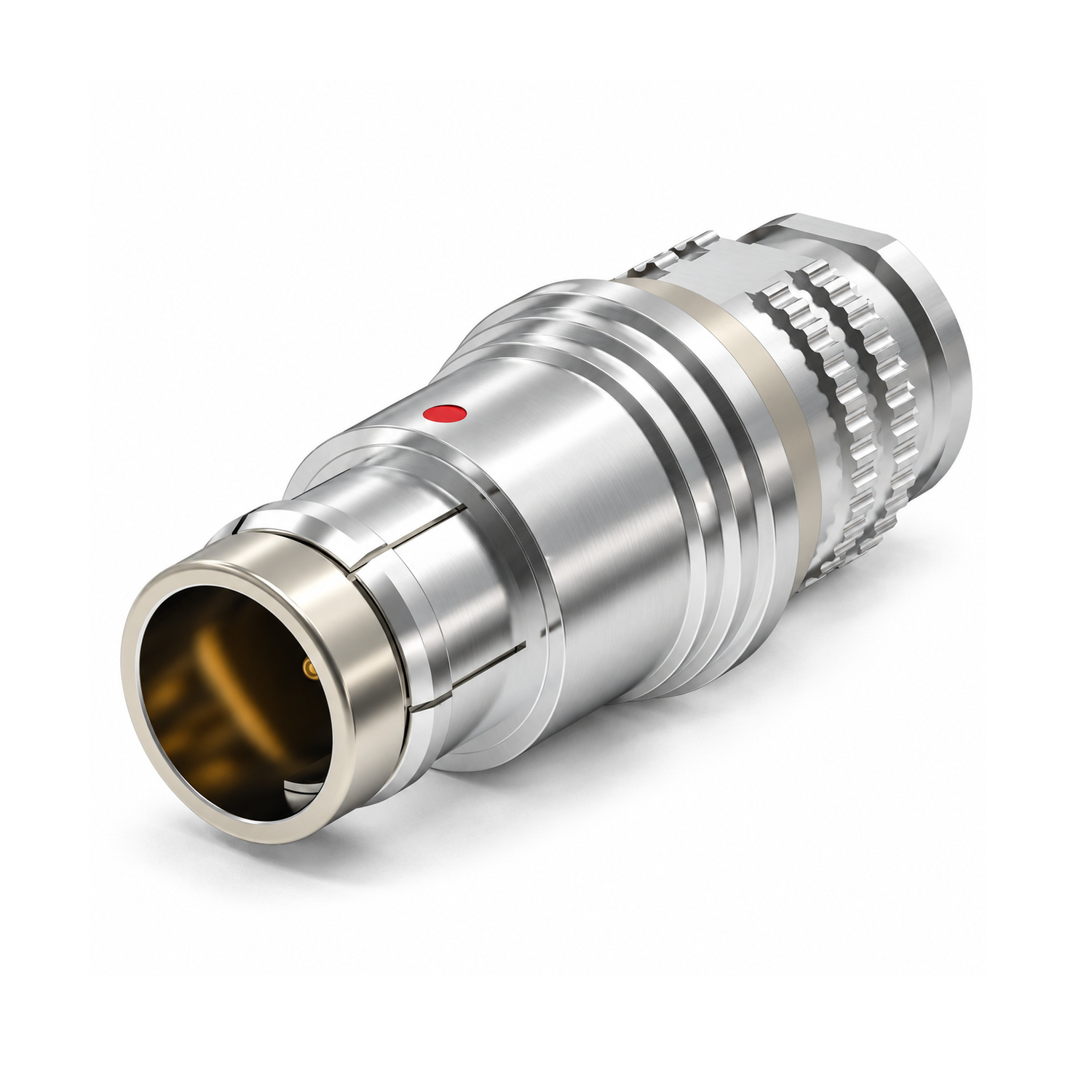 XM-OSS1 F Series Push-Pull Connector, Short Straight Plug for Overmolding