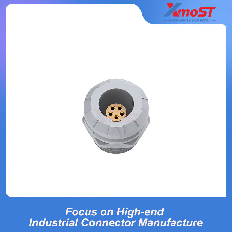 XM-LPLG 1P Fixed Receptacle, Internal Nut Mount - Image 3