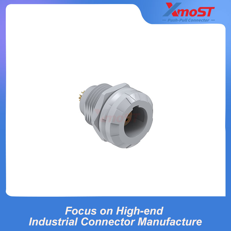 XM-LPLG 1P Fixed Receptacle, Internal Nut Mount - Image 2