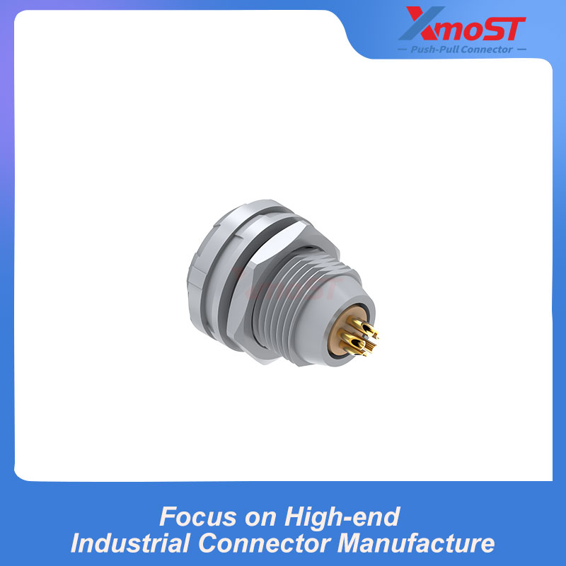 XM-LPLG 1P Fixed Receptacle, Internal Nut Mount - Image 4