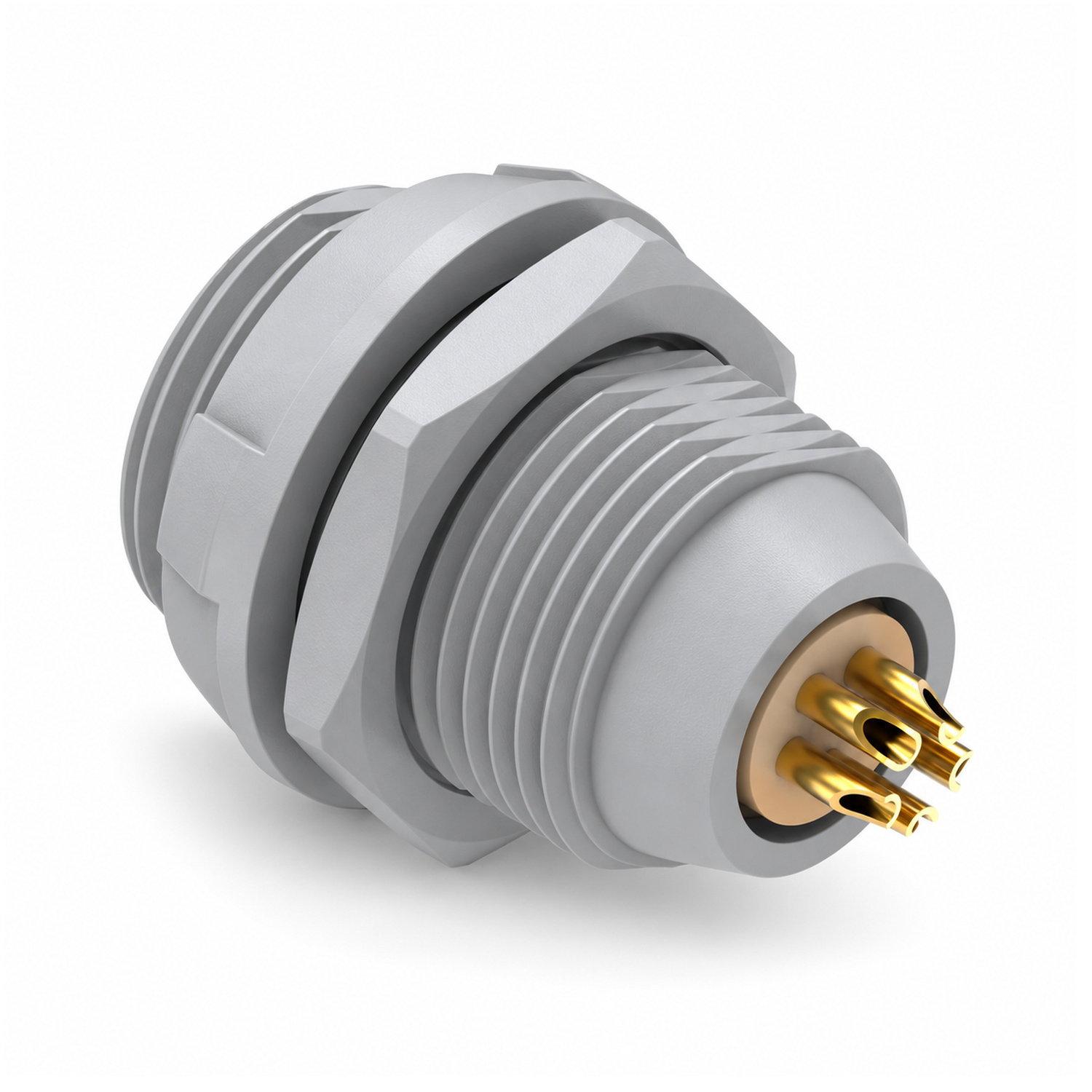 XM-LPLG 1P Fixed Receptacle, Internal Nut Mount - Image 4