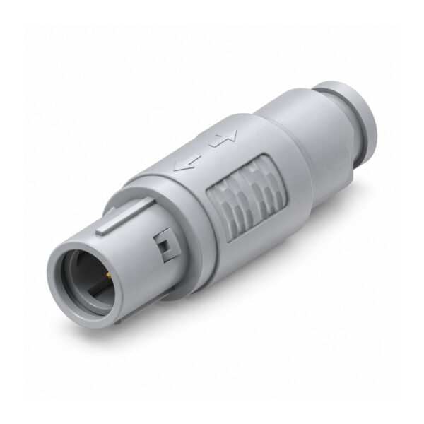 XM-LCAB 2P Series Standard Straight Plug with Cable Clamp, Jacketed